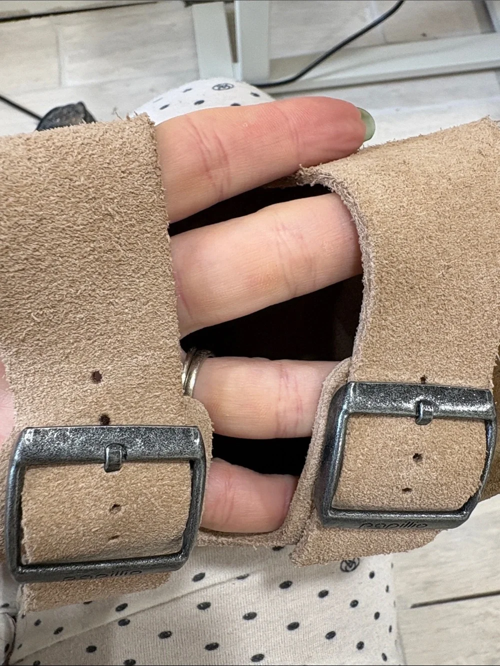 Birkenstock taupe suede